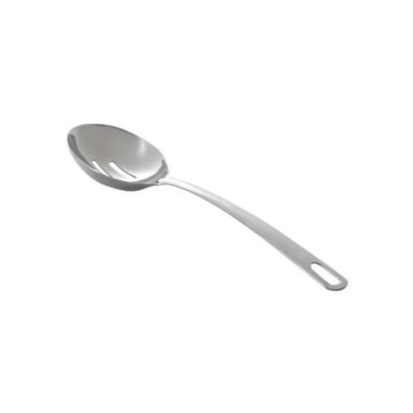 La cuchara de servicio corta ranurada para ensalada esta fabricada en acero inoxidable 430-2B de alta resistencia, su diseño la hace ideal para todo tipo de ocasión.