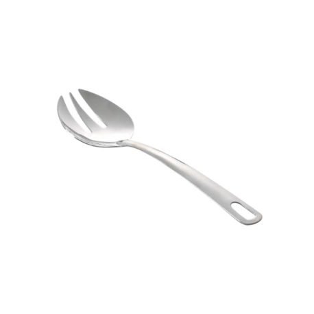 El tenedor de servicio corto para ensalada esta fabricado en acero inoxidable 430-2B de alta resistencia, su diseño lo hace ideal para todo tipo de ocasión.